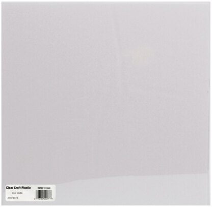 Grafix Craft Plastic Sheets 12"X12" 25/Pkg - Clear .020