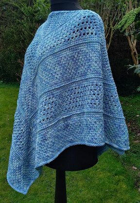 Cornflower Sky Poncho