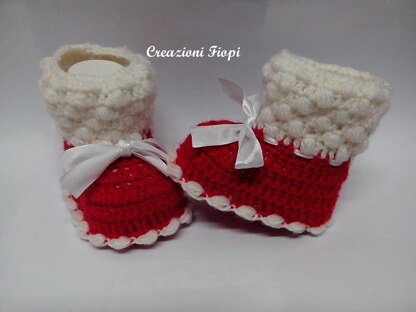 Baby Christmas Booties