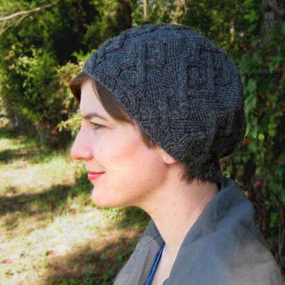 Argyle Cabled Beret