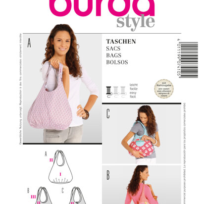Burda Style, Bags B7410 - Paper Pattern, Size one size