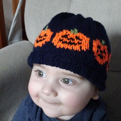 Spooky Pumpkin Baby Hat