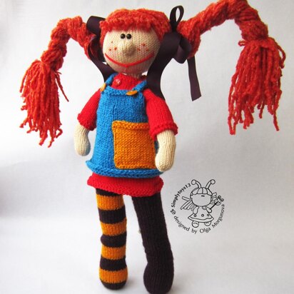 Mischievous red-haired doll