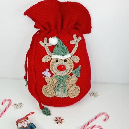 Reindeer Christmas Sack