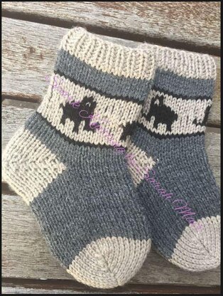 Toddler Elephants Sock