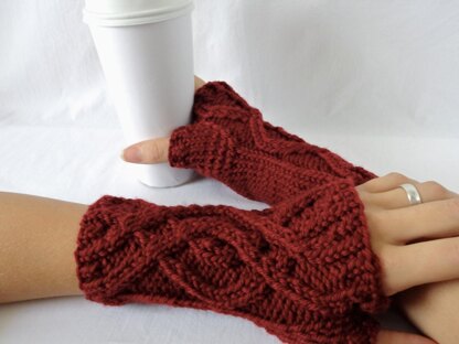 Winding Path Fingerless Gloves