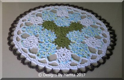 Earth Mandala Crochet Doily Rug Pattern | Unique Crochet Designs