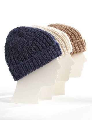 Knit Family Toques in Bernat Alpaca