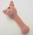 Pink Piggy Rattle