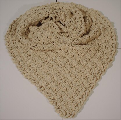 Embossed Flower Shawl