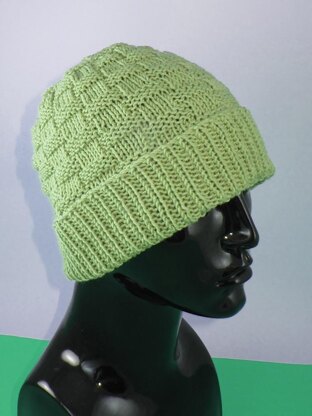 Basket Weave Spring Beanie Hat