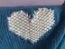Moss Stitch Hearts Blanket