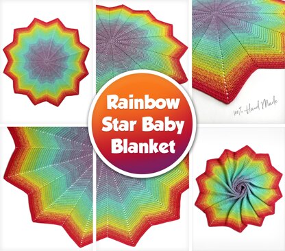 Rainbow Star Baby Blanket