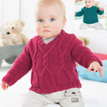 Baby Boy's Sweaters in Sirdar Snuggly DK- 1405