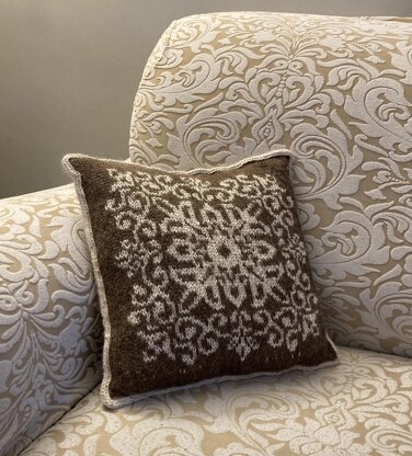 Floral Mandala Pillow Cover