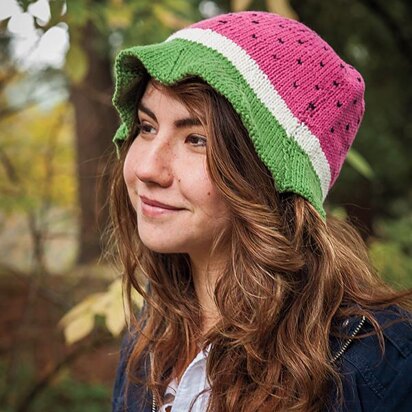 Watermelon Hat - knitting pattern