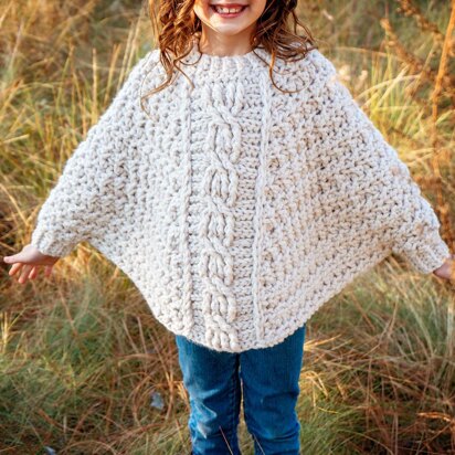 Starlette Cable Crochet Poncho