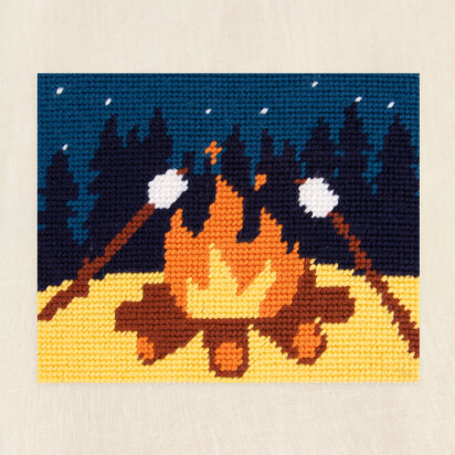 DMC Campfire Tapestry Kit - 20 x 21 cm