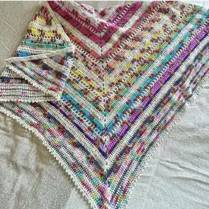 Rainbow Rays Shawl