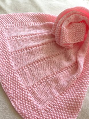 Easy Baby Blanket ~  Aran or DK