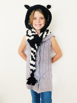 Ziggy the Zebra Hooded Scarf