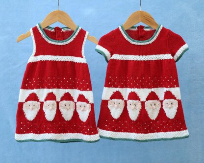 P131 Santa Dresses Knitting Pattern