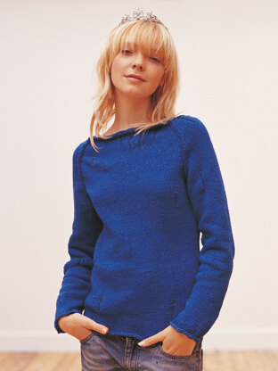 Raspy Sweater in Rowan Original Denim
