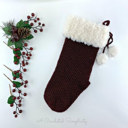 Classic Textures Christmas Stocking