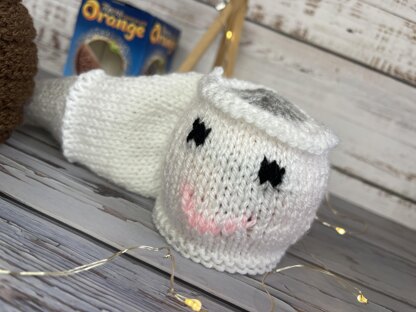 Poop and Toilet Roll Chocolate Orange Cover Knitting Pattern