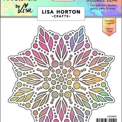 Lisa Horton Bubble Leaf Stencil