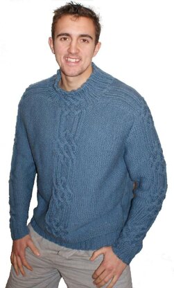 Mans Cable Sweater