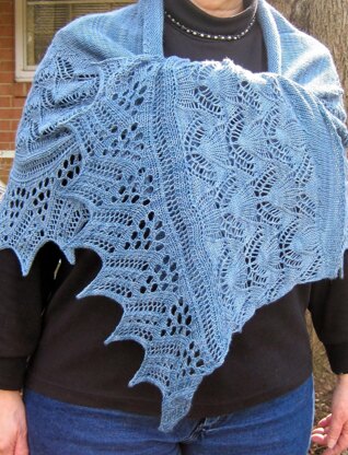 Oxford Long Wingspan Shawl