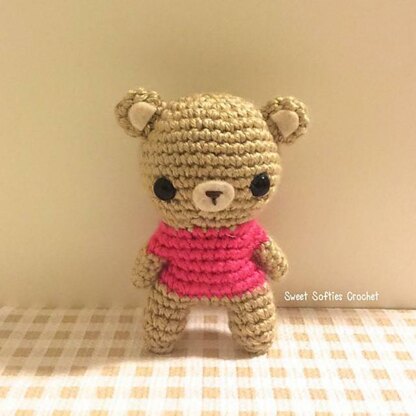 Hooded Teddy Bear Amigurumi Doll