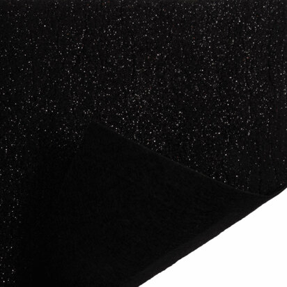 Trimits Glitter Felt: 10 Pieces - 23cm x 30cm - Black
