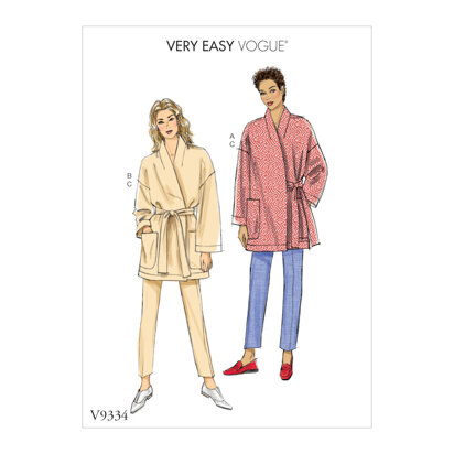 Vogue Misses' Jacket, Belt and Pants V9334 - Sewing Pattern