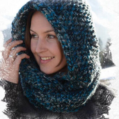 Mount Hood Infinity Scarf in Schachenmayr Lumio Color - Downloadable PDF