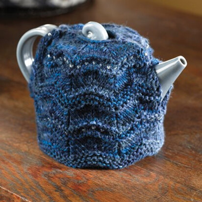 346 Eventide Tea Cozy - Tea Cosy Knitting Pattern for Home in Valley Yarns Franklin Hand-Dyed