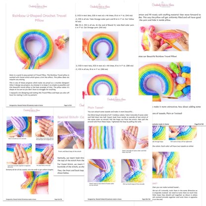 Rainbow Travel Pillow