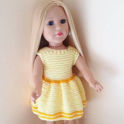 Lemon Dress for Doll