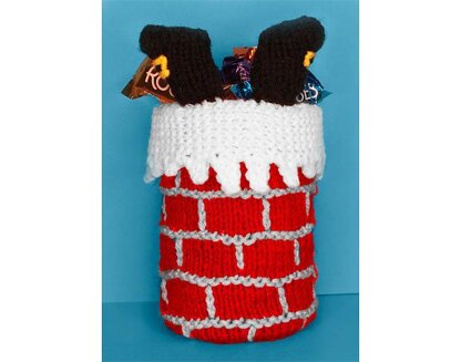 Christmas Chimney Tin Can Cover Holder