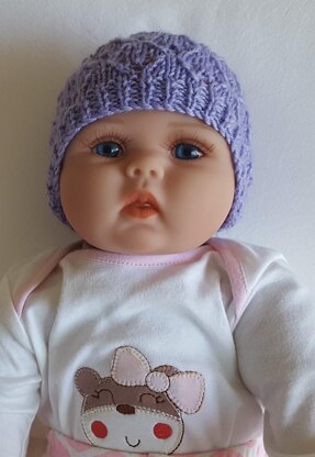 Libby - babies lace stitch hat