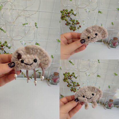 Dumpling Crochet pattern, food amigurumi