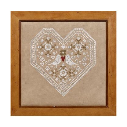 Historical Sampler Company Love Birds Cross Stitch Kit - 100239