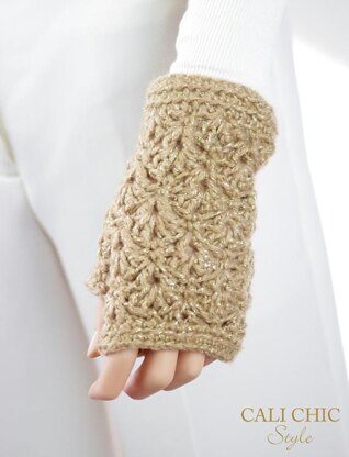 Elaine Crochet Fingerless Gloves #808G