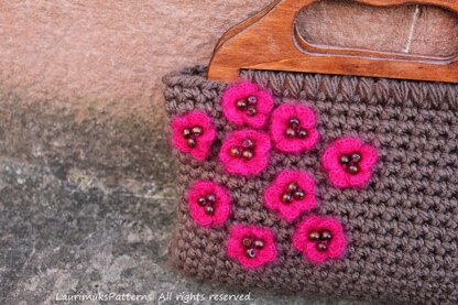 Cherry crochet purse