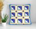 Mosaic Square Seville Tiles Sea Blue Pillow Mini C2C Crochet Pattern