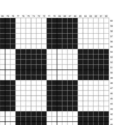 C2C Checkmate Board Blanket Black White Throw Crochet Pattern