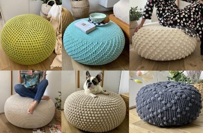 6 Crochet Pouf Patterns