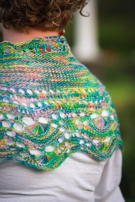 Coral Palace Shawl