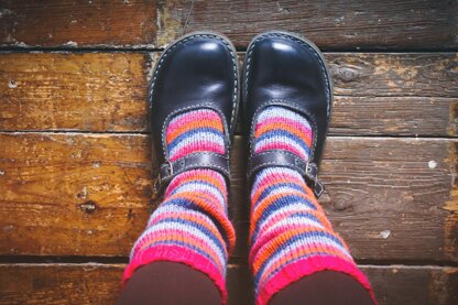 Slouchy Stripes Boot Socks